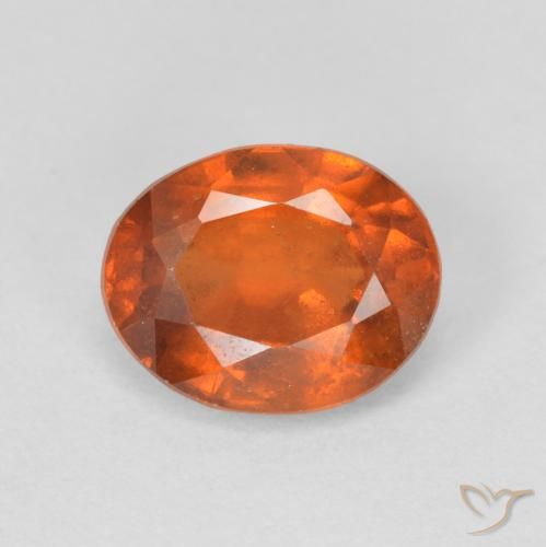 1.93ct Natürlicher tieforange Hessonit-Granat, Oval, VS