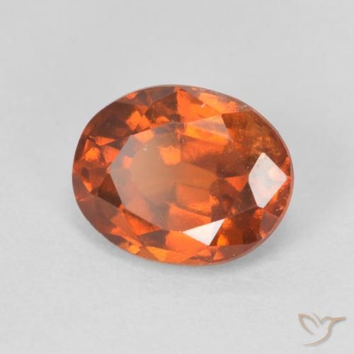9,17 ctw natürlicher Medium Dark-Orange Hessonit-Granat, Oval, VS