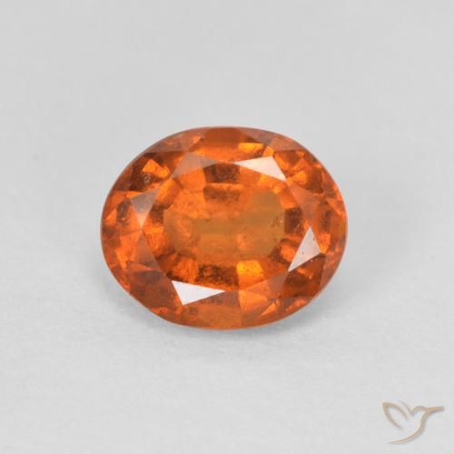 1.39ct Natürlicher tieforange Hessonit-Granat, Oval, VS
