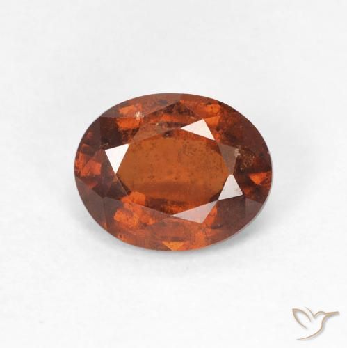 1.45ct Natürlicher Amber Orange Hessonit-Granat, Oval, VS