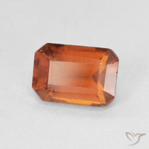 9,17 ctw natürlicher rötlich-orange Hessonit-Granat, Oktagonschliff, VS-SI