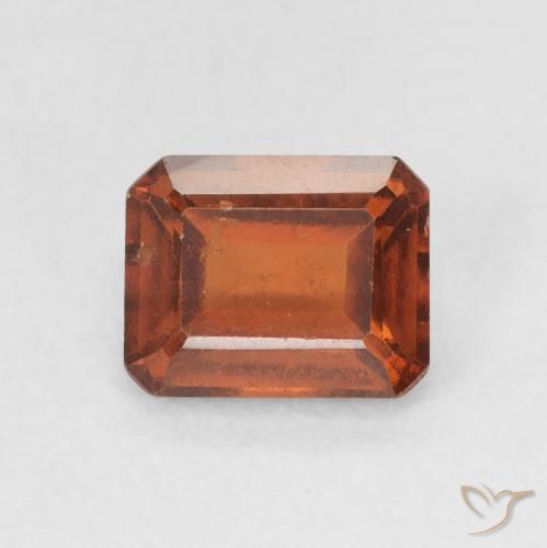 1.77ct Natürlicher Mittelorange Hessonit-Granat, Smaragdschliff, VS-SI
