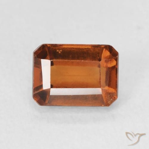 1.50ct Natürlicher tieforange Hessonit-Granat, Smaragdschliff, VVS-VS