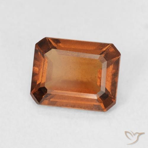 9,17 ctw natürlicher Medium Dark-Orange Hessonit-Granat, Oktagonschliff, VVS-VS