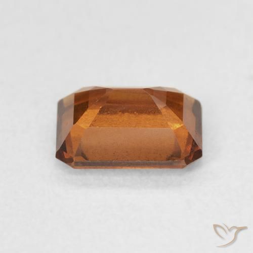 9,17 ctw natürlicher Medium Dark-Orange Hessonit-Granat, Oktagonschliff, VVS-VS
