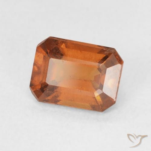 9,17 ctw natürlicher Medium Dark-Orange Hessonit-Granat, Oktagonschliff, VVS-VS