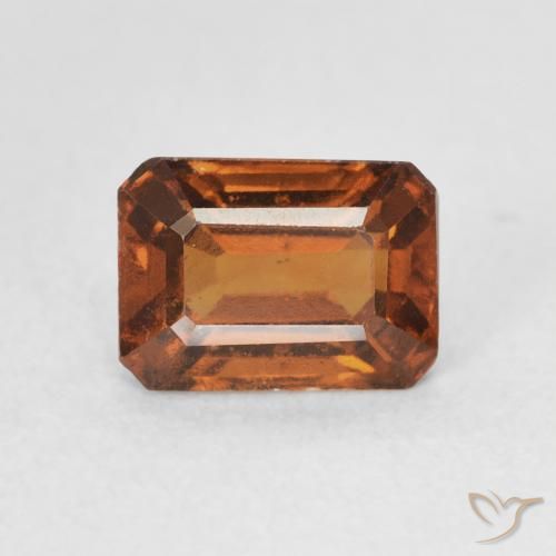 1.50ct Natürlicher Mittelorange Hessonit-Granat, Smaragdschliff, VVS-VS