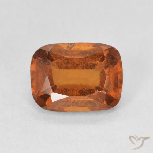 2.04ct Natürlicher tieforange Hessonit-Granat, Kissen, VS-SI