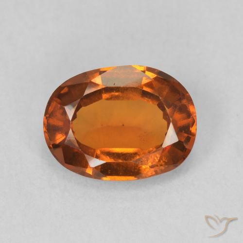 1.15ct Natürlicher Feuerorange Hessonit-Granat, Oval, VS
