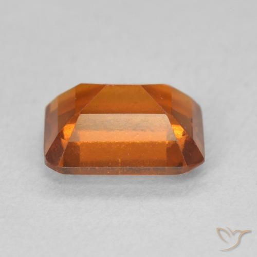 9,17 ctw natürlicher rötlich-orange Hessonit-Granat, Oktagonschliff, VS