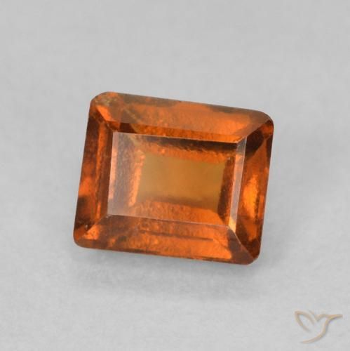 9,17 ctw natürlicher Mittelorange Hessonit-Granat, Baguette, VS