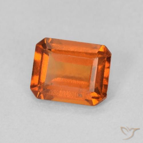 9,17 ctw natürlicher Feuerorange Hessonit-Granat, Oktagonschliff, VS