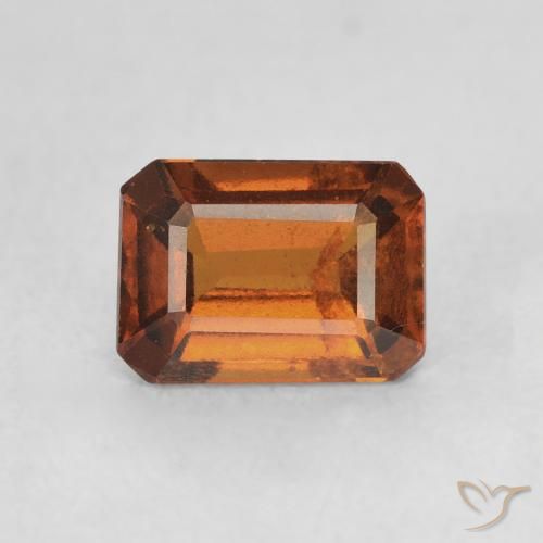 1.26ct Natürlicher Mittelorange Hessonit-Granat, Smaragdschliff, VS