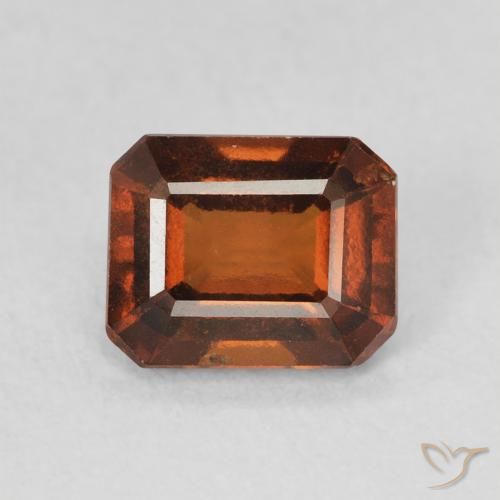 1.49ct Natürlicher Mittelorange Hessonit-Granat, Smaragdschliff, VVS-VS