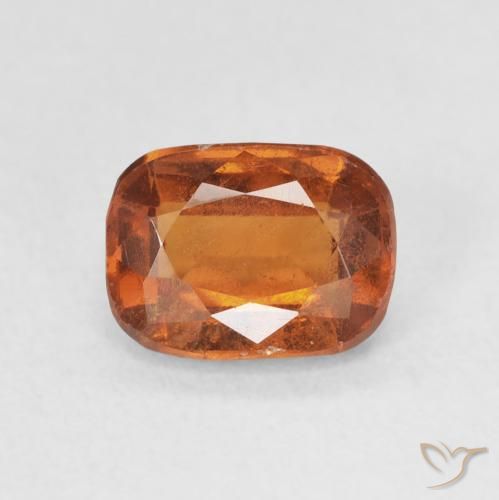 1.81ct Natürlicher tieforange Hessonit-Granat, Kissen, VS