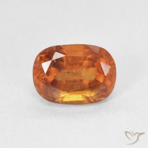 1.43ct Natürlicher tieforange Hessonit-Granat, Kissen, VS