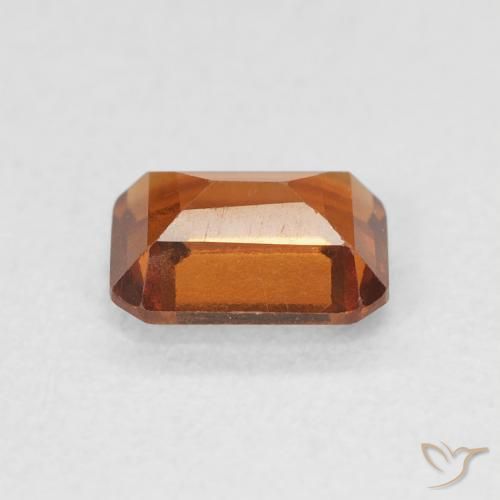 9,17 ctw natürlicher Medium Dark-Orange Hessonit-Granat, Oktagonschliff, VVS-VS