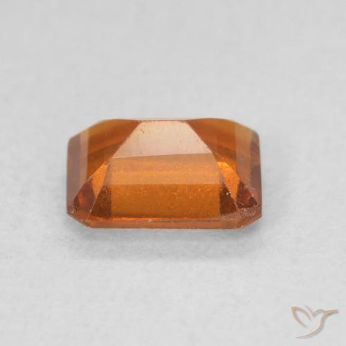 9,17 ctw natürlicher Medium Dark-Orange Hessonit-Granat, Oktagonschliff, VS