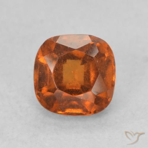 0.73ct Natürlicher Mittelorange Hessonit-Granat, Kissen, VS