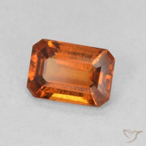 9,17 ctw natürlicher Mittelorange Hessonit-Granat, Oktagonschliff, VS