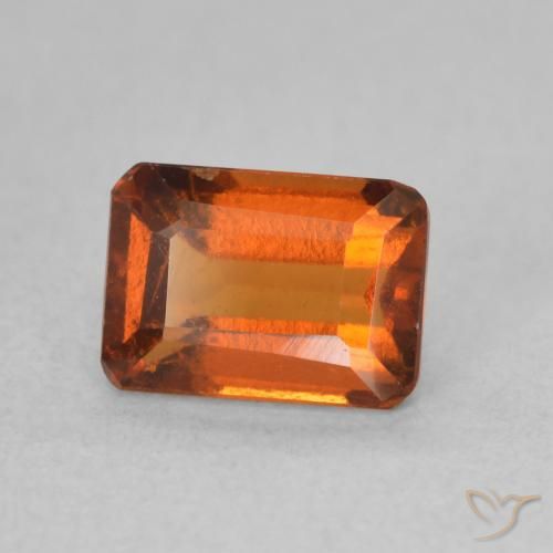9,17 ctw natürlicher Feuerorange Hessonit-Granat, Oktagonschliff, VS