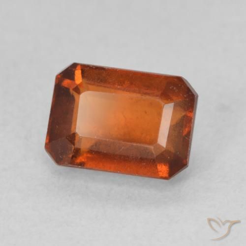 9,17 ctw natürlicher Mittelorange Hessonit-Granat, Oktagonschliff, VS