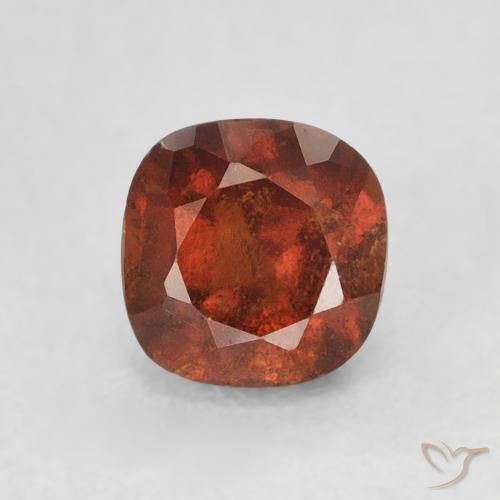 0.99ct Natürlicher rötlich-orange Hessonit-Granat, Kissen, VS