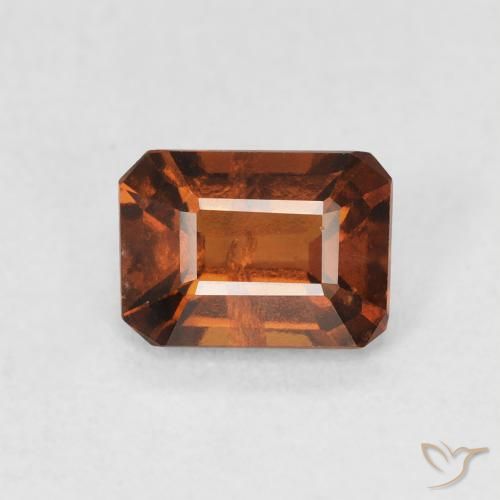 1.12ct Natürlicher Amber Orange Hessonit-Granat, Smaragdschliff, VS
