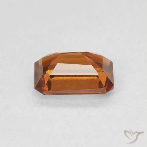 9,17 ctw natürlicher rötlich-orange Hessonit-Granat, Oktagonschliff, VVS