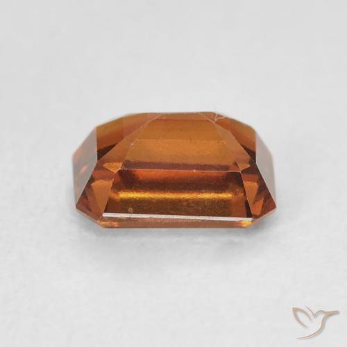 9,17 ctw natürlicher rötlich-orange Hessonit-Granat, Oktagonschliff, VVS