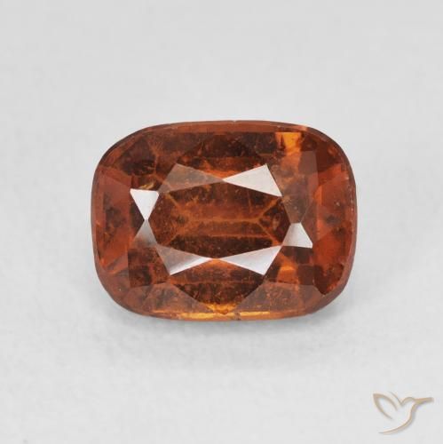 2.18ct Natürlicher Feuerorange Hessonit-Granat, Kissen, VS-SI