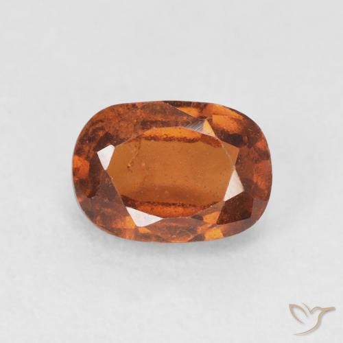 1.24ct Natürlicher Medium Dark-Orange Hessonit-Granat, Kissen, VS-SI
