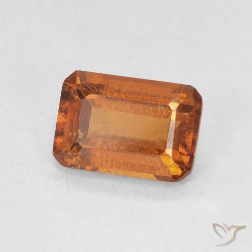 9,17 ctw natürlicher Mittelorange Hessonit-Granat, Oktagonschliff, VS-SI