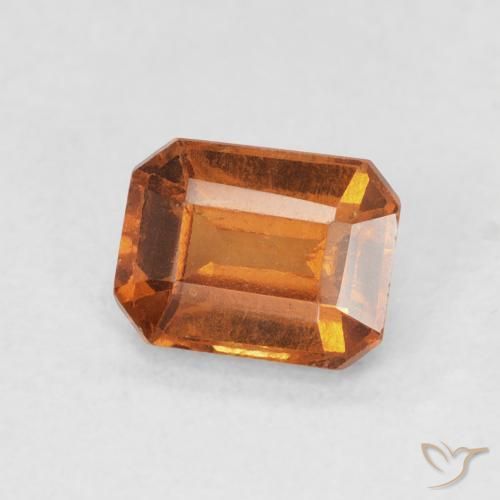 9,17 ctw natürlicher orange-braun Hessonit-Granat, Oktagonschliff, VS-SI