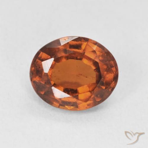 2.04ct Natürlicher rötlich-orange Hessonit-Granat, Oval, VS