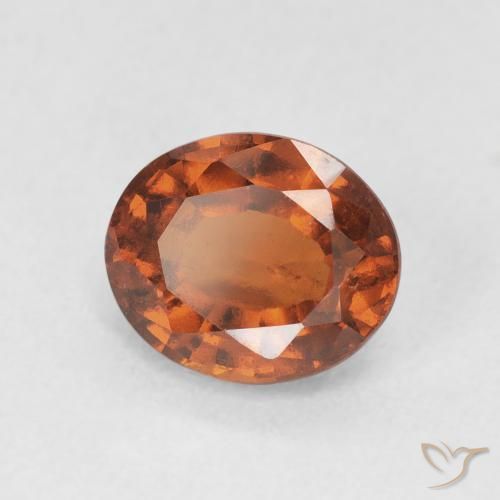 9,17 ctw natürlicher rötlich-orange Hessonit-Granat, Oval, VS