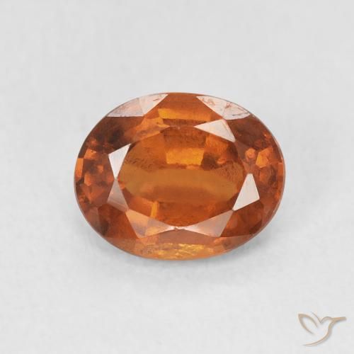 1.83ct Natürlicher Medium Dark-Orange Hessonit-Granat, Oval, VS