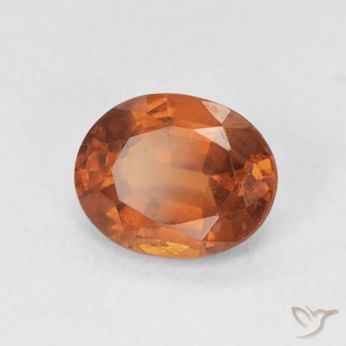9,17 ctw natürlicher Medium Dark-Orange Hessonit-Granat, Oval, VS