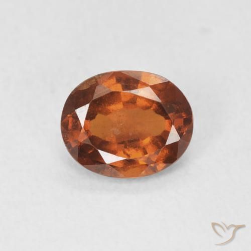 1.27ct Natürlicher rötlich-orange Hessonit-Granat, Oval, VS