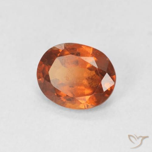 9,17 ctw natürlicher rötlich-orange Hessonit-Granat, Oval, VS