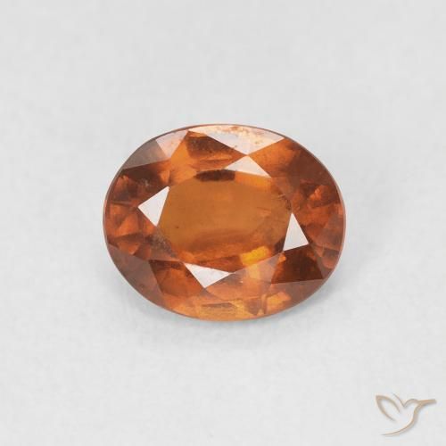 1.41ct Natürlicher rötlich-orange Hessonit-Granat, Oval, VS
