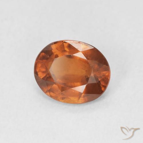 9,17 ctw natürlicher rötlich-orange Hessonit-Granat, Oval, VS