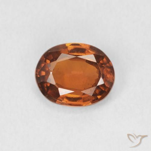 1.21ct Natürlicher Amber Orange Hessonit-Granat, Oval, VS