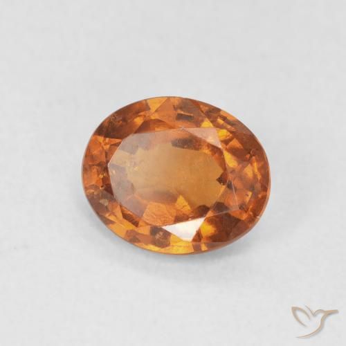 9,17 ctw natürlicher Medium Dark-Orange Hessonit-Granat, Oval, VS