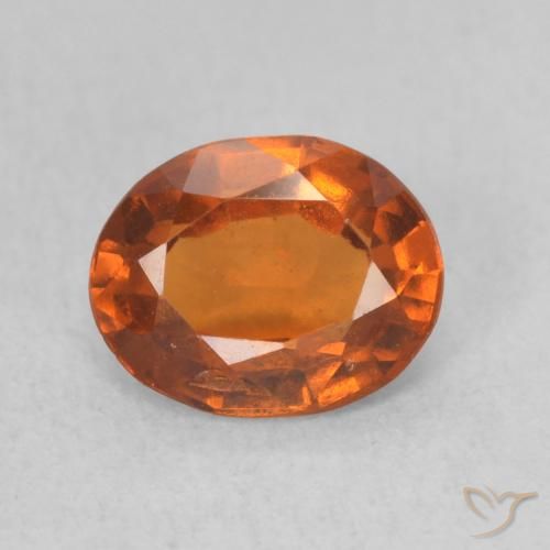 1.26ct Natürlicher tieforange Hessonit-Granat, Oval, VS-SI
