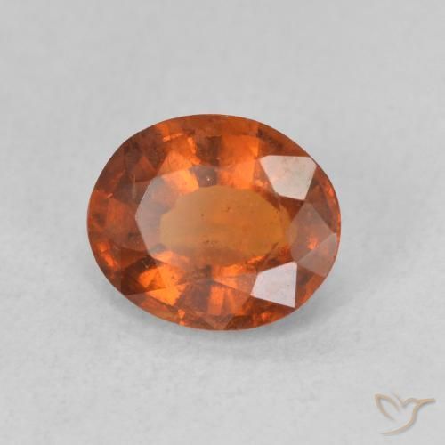 9,17 ctw natürlicher rötlich-orange Hessonit-Granat, Oval, VS-SI