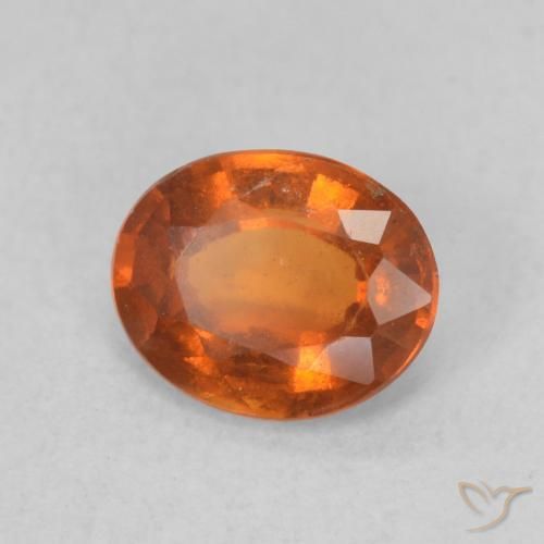 9,17 ctw natürlicher Medium Dark-Orange Hessonit-Granat, Oval, VS-SI