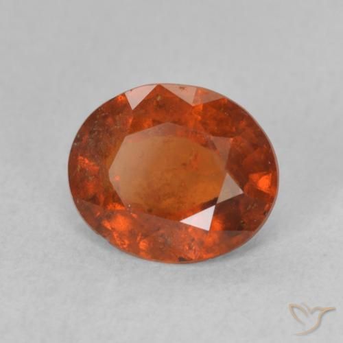 9,17 ctw natürlicher Mittelorange Hessonit-Granat, Oval, VS-SI