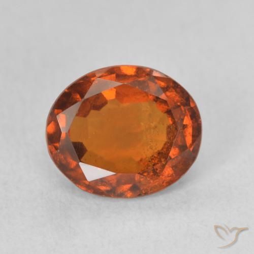 1.82ct Natürlicher Mittelorange Hessonit-Granat, Oval, VS-SI