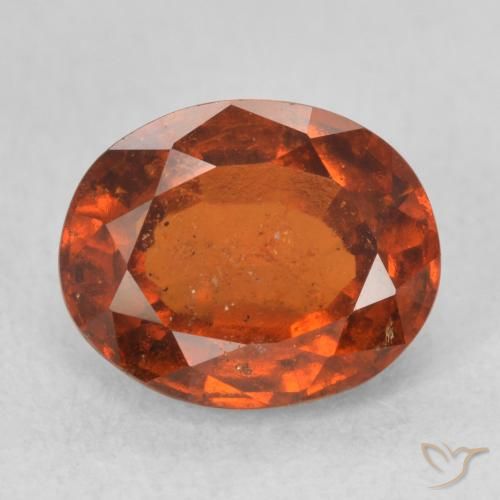 2.59ct Natürlicher Mittelorange Hessonit-Granat, Oval, VS-SI